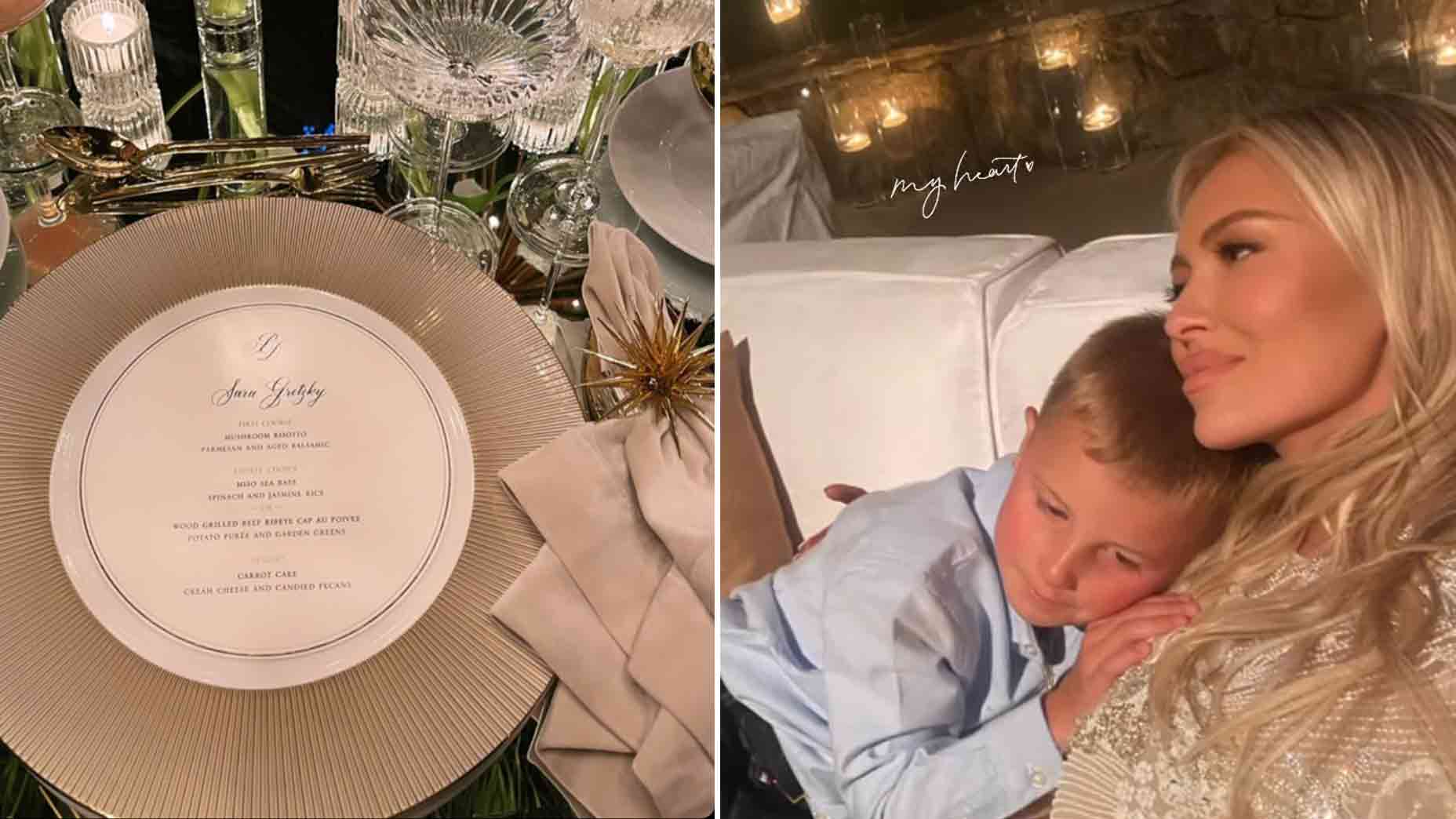 The dinner menu on Thursday night, as well as Paulina and River