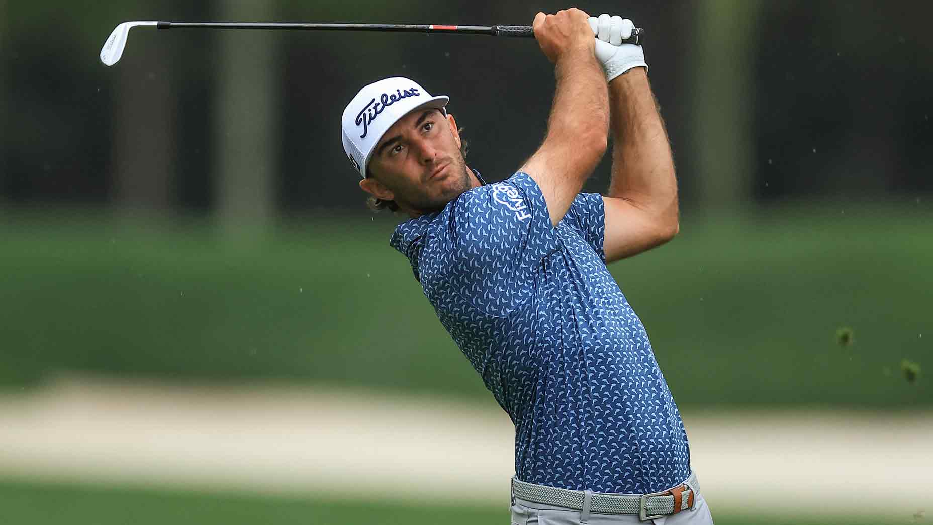 Max Homa in finish position