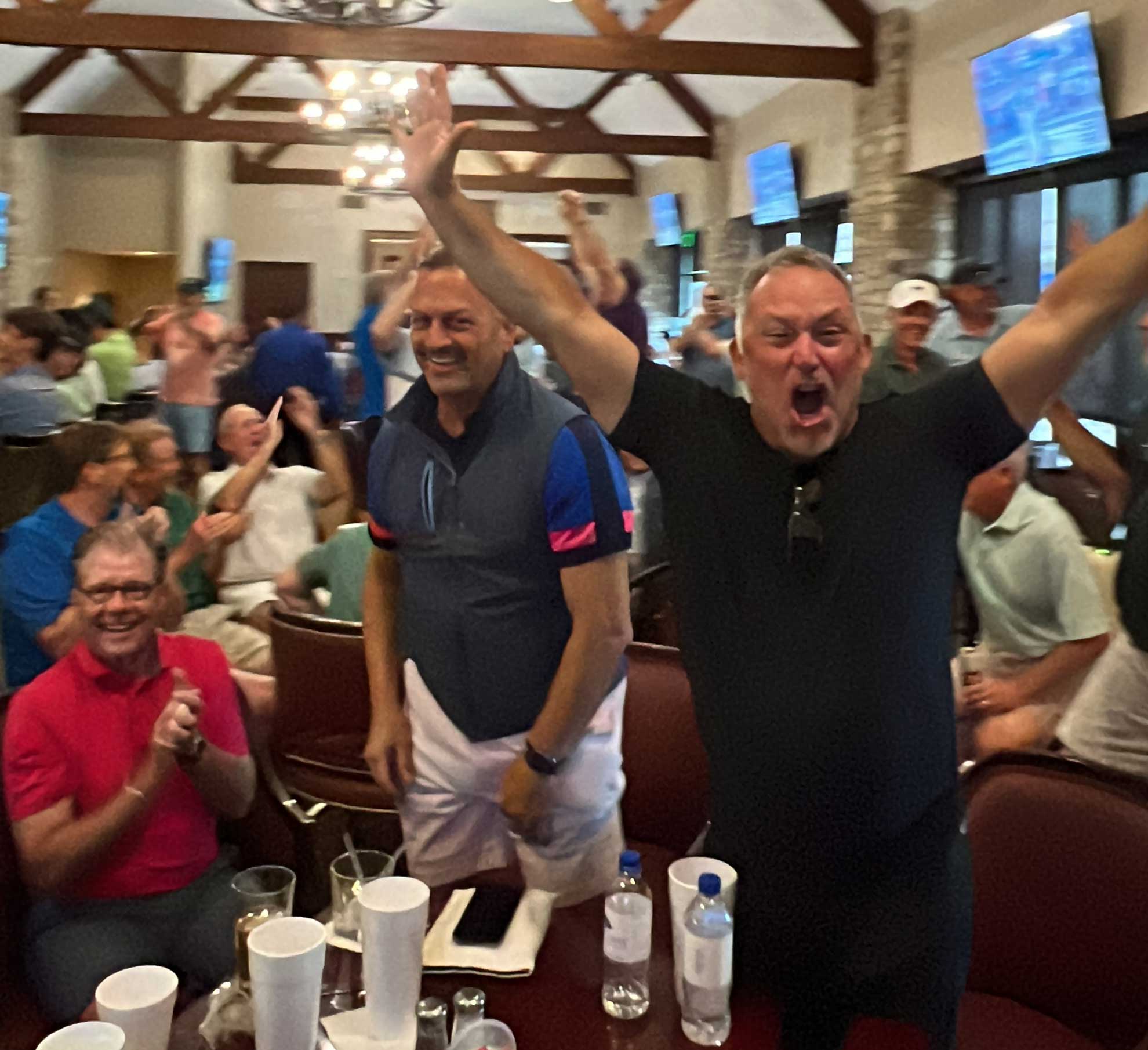 scheffler victory party at royal oaks