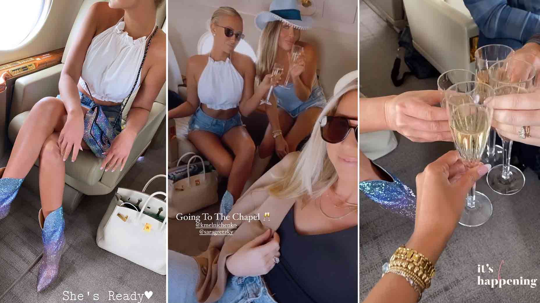 Paulina Gretzky flew to Tennessee on Thursday