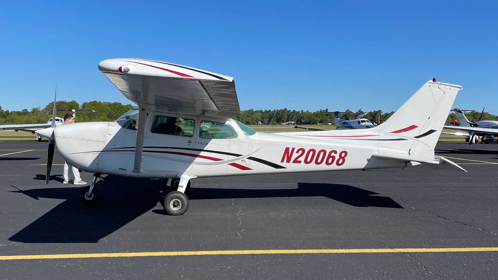 prop plane at daniel field