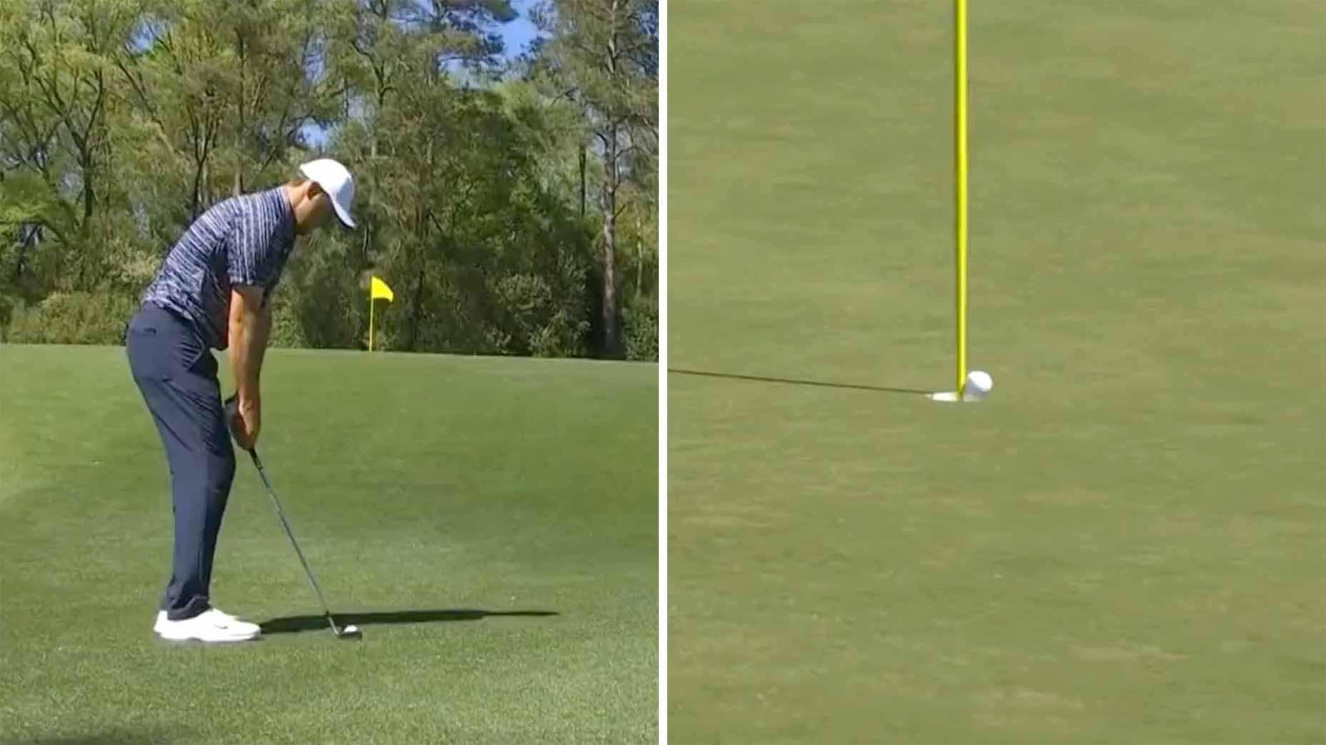 scottie scheffler holes chop shot