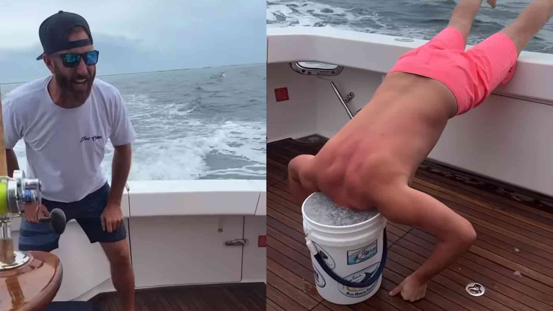 DJ out on the water