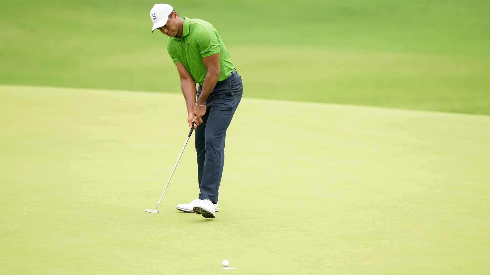 Tiger Woods' cut-line charge was something to behold.