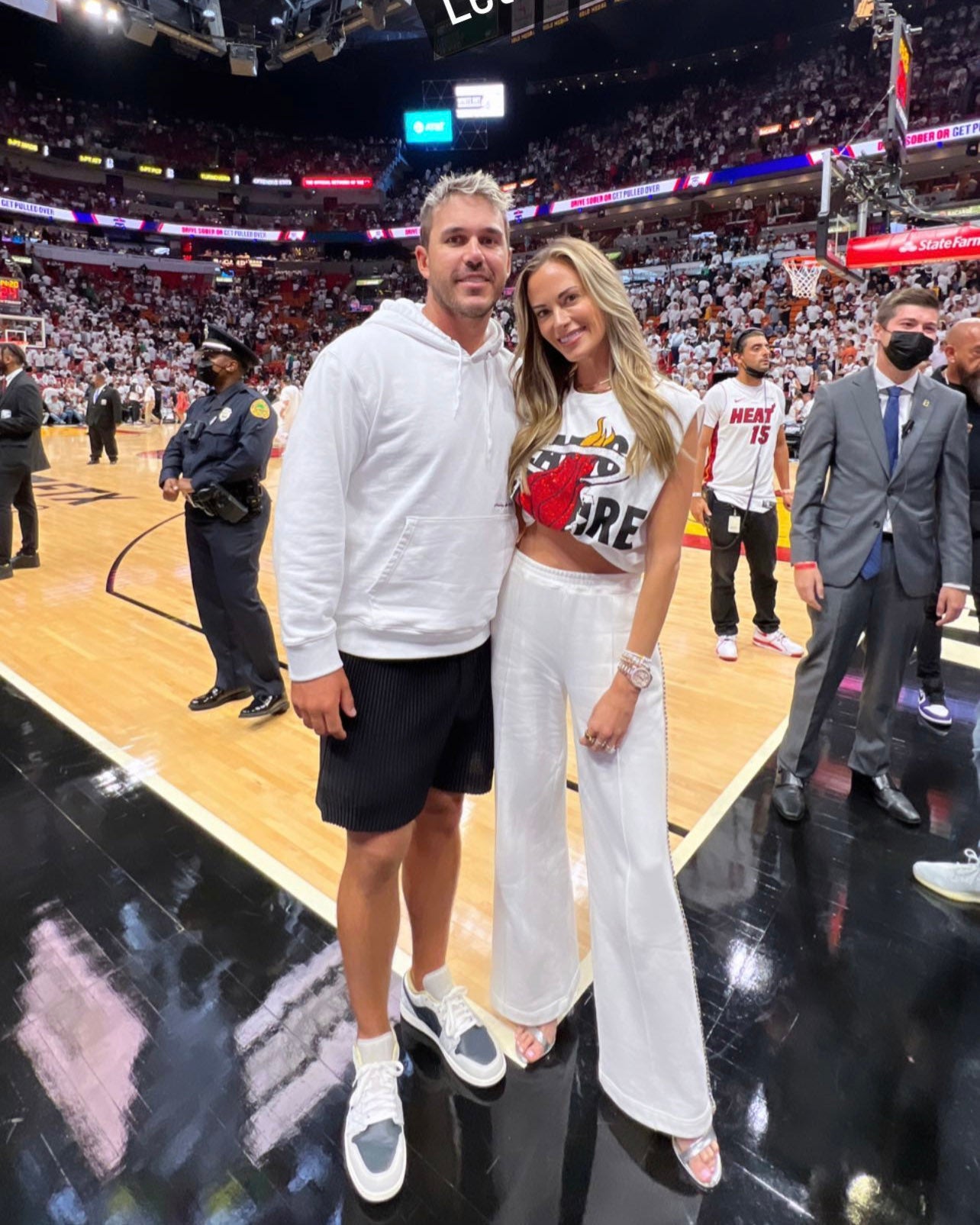 Jena Sima and Brooks Koepka