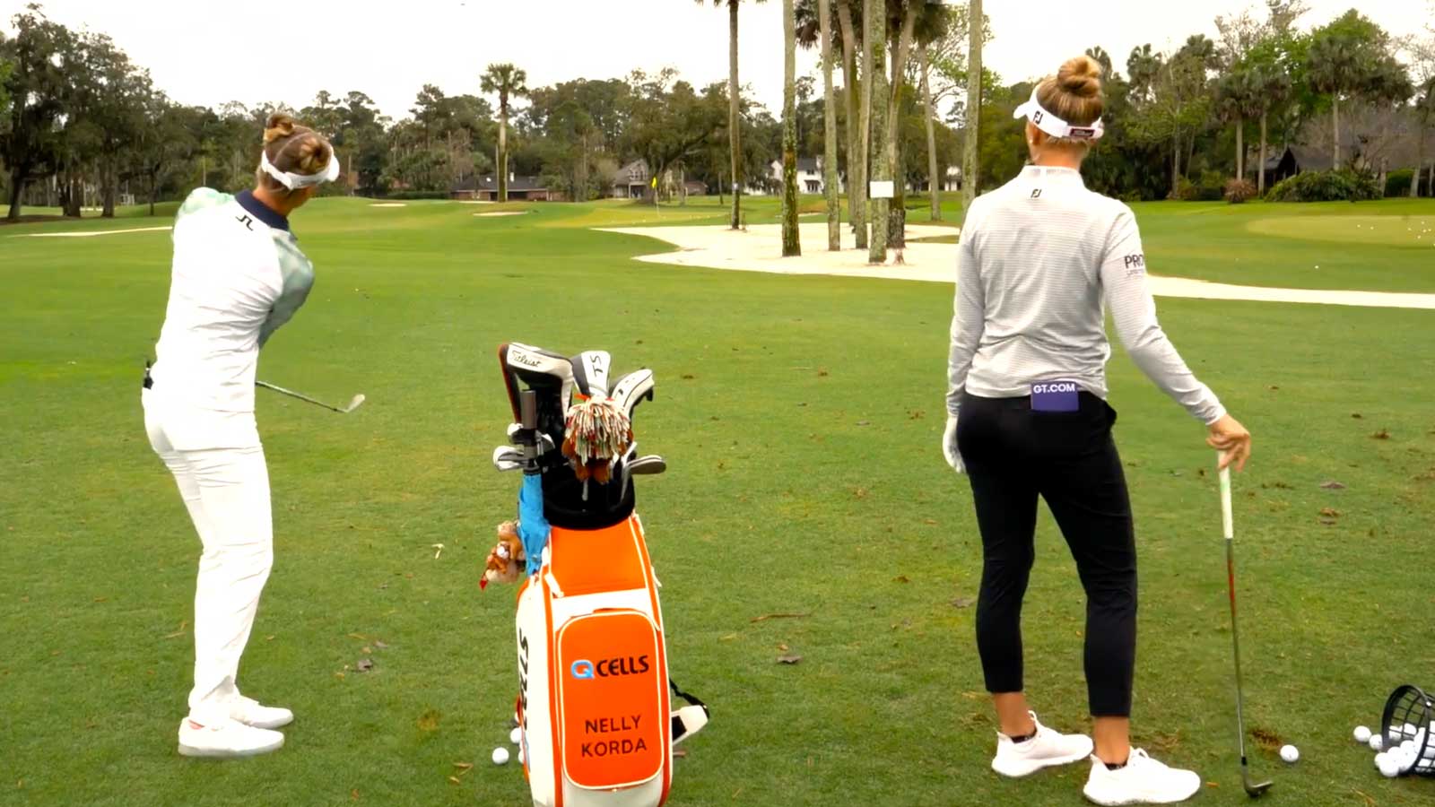 Warming Up with Nelly and Jessica Korda