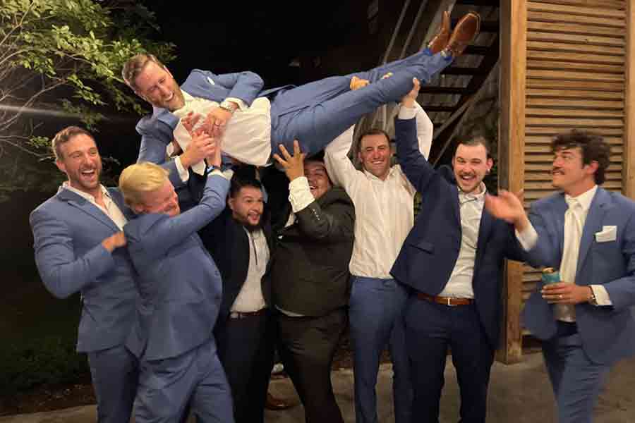 Scottie Scheffler at his sister-in-law's wedding