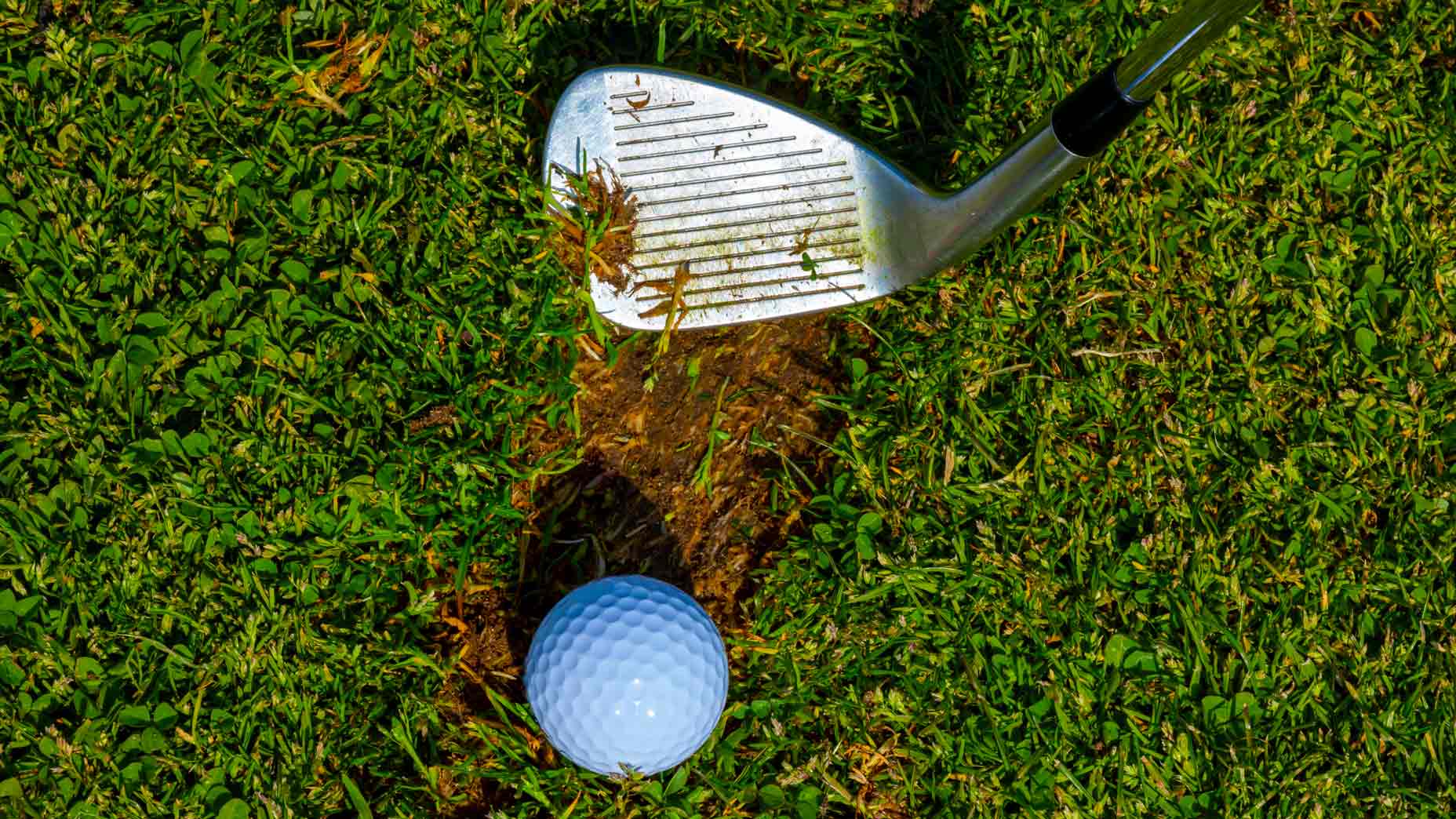 ball in divot