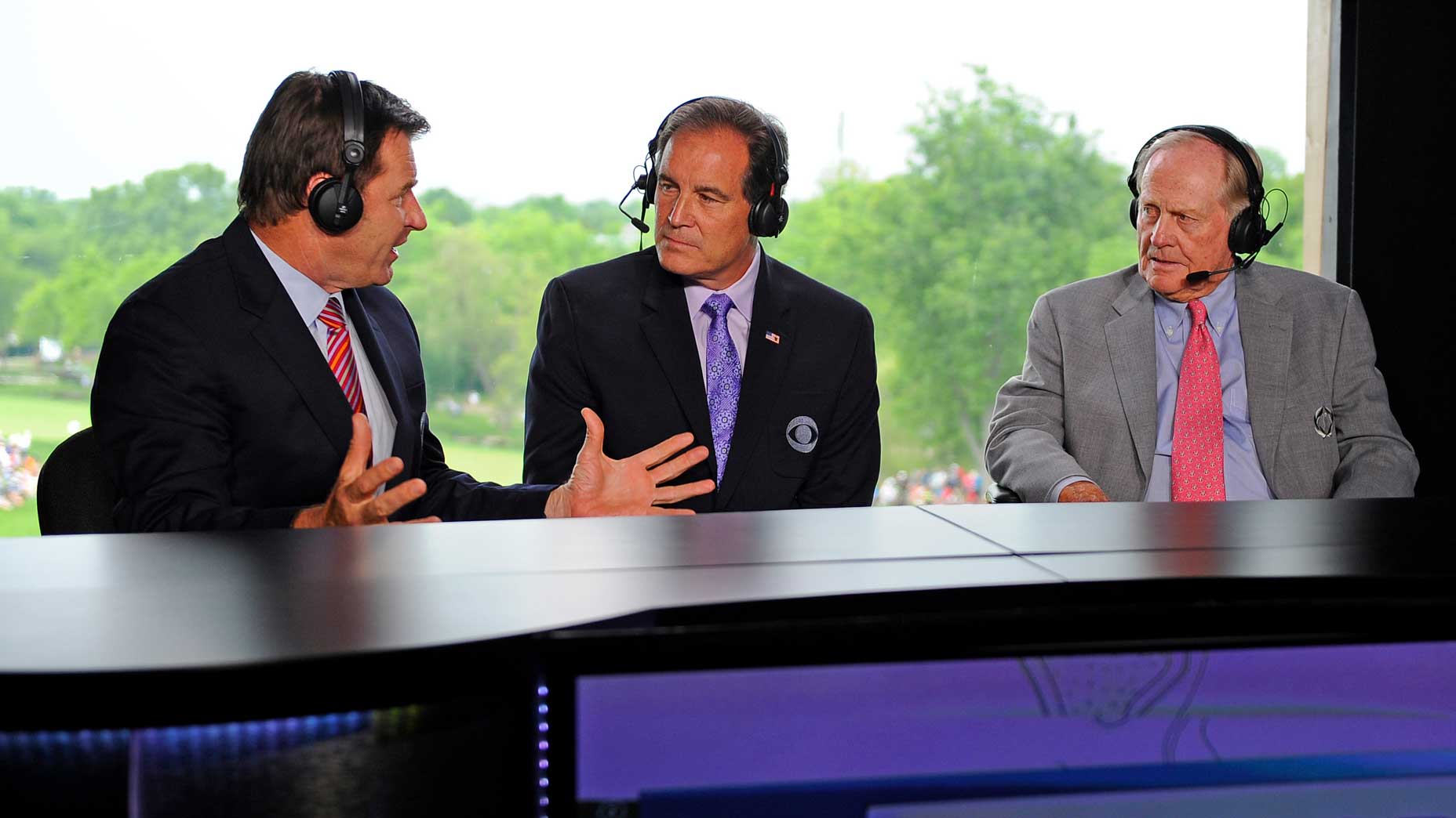 Nick Faldo, Jim Nantz, Jack Nicklaus