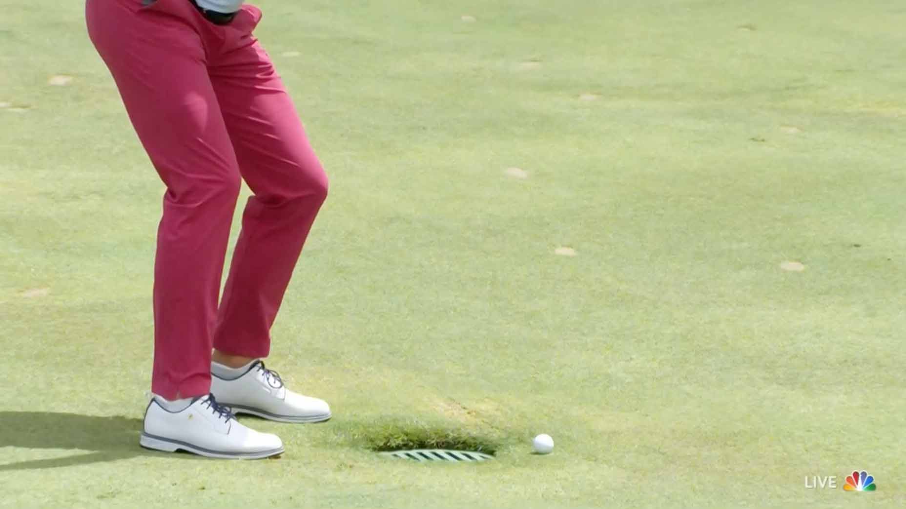 Justin Thomas drain U.S. Open