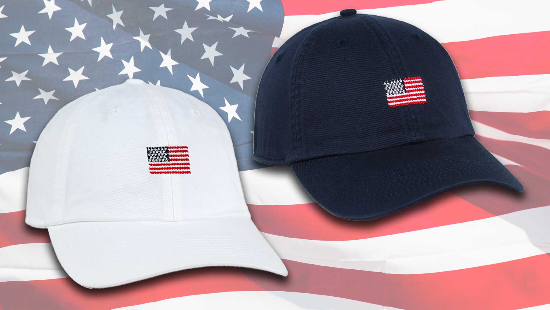 USA needlepoint flag hat