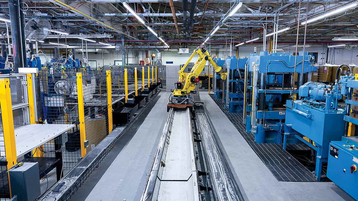 A look inside the Callaway ball plant.
