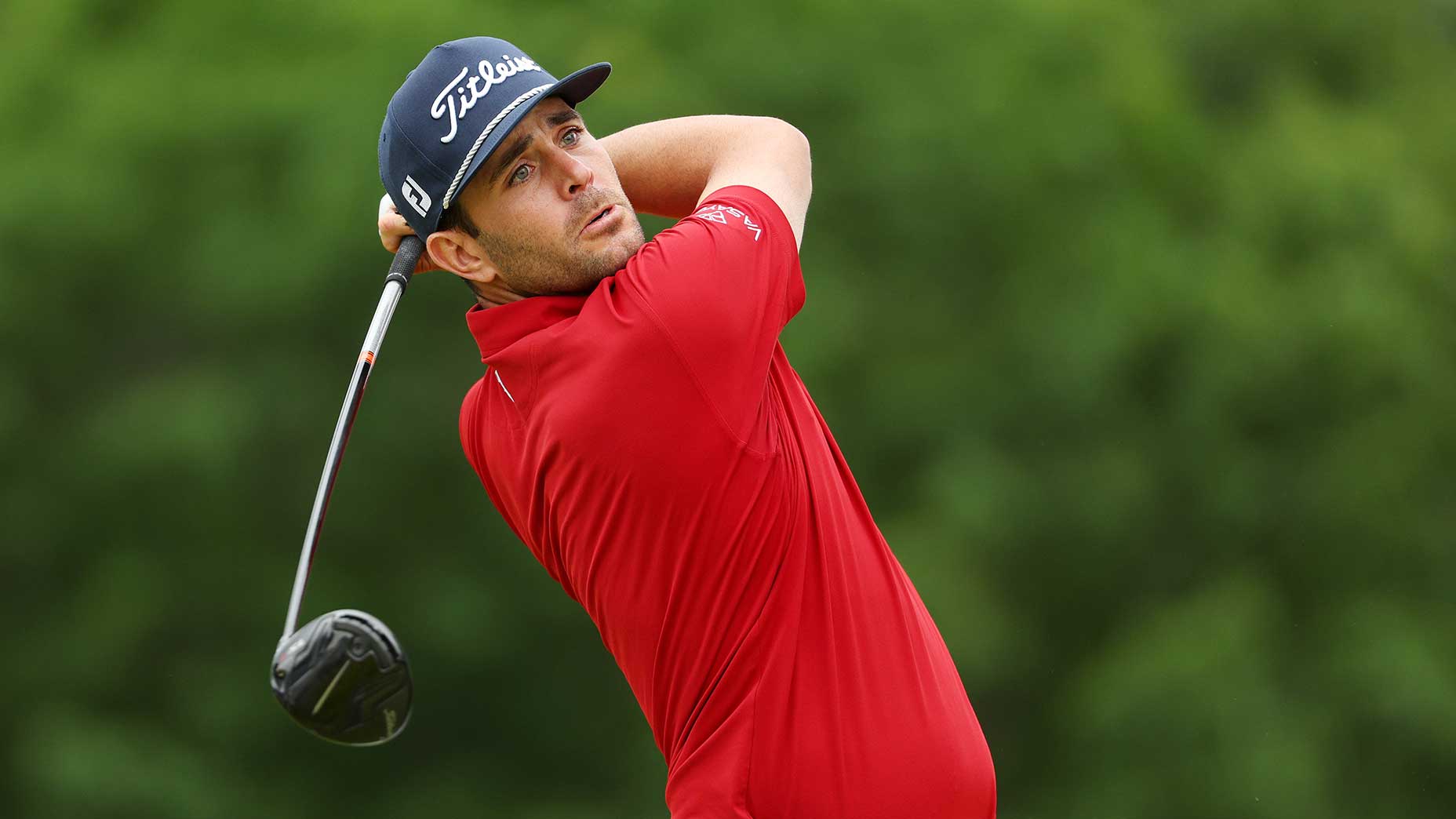 Callum Tarren tees off on the 8th hole during the first round of the 2022 U.S. Open.