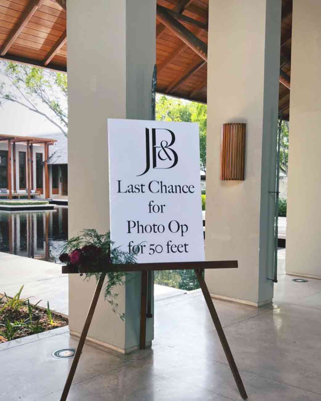 It was a phone-free wedding