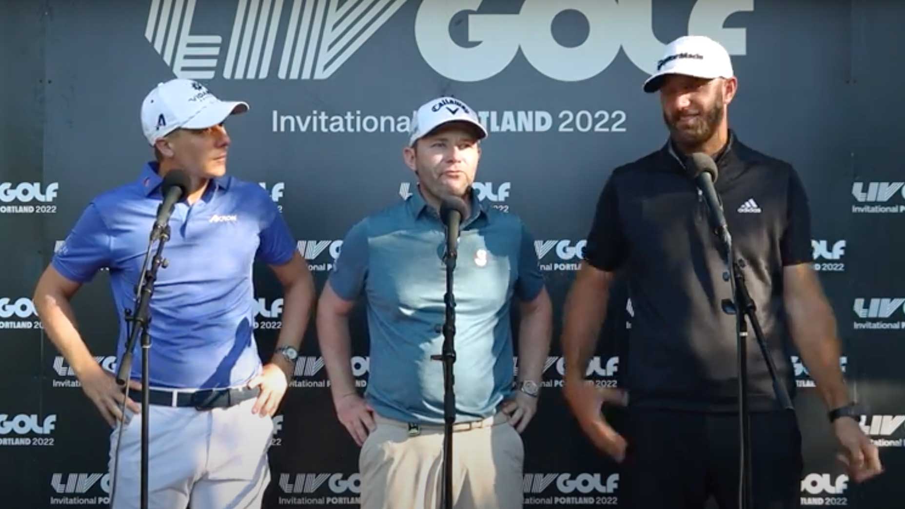 Carlos Ortiz, Branden Grace, Dustin Johnson