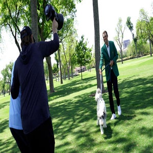Scottie Scheffler behind the scenes