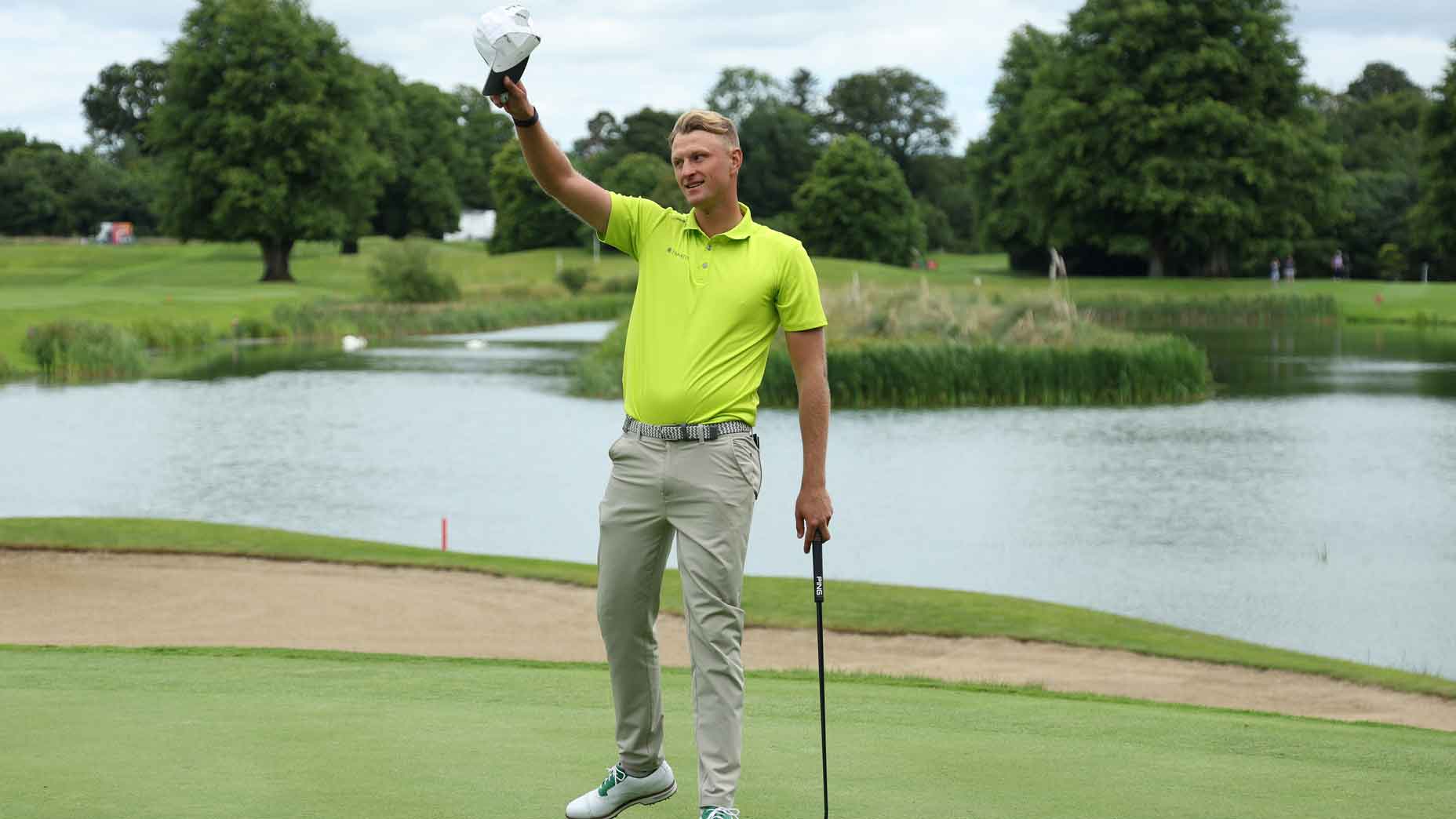 adrian meronk salutes the fans