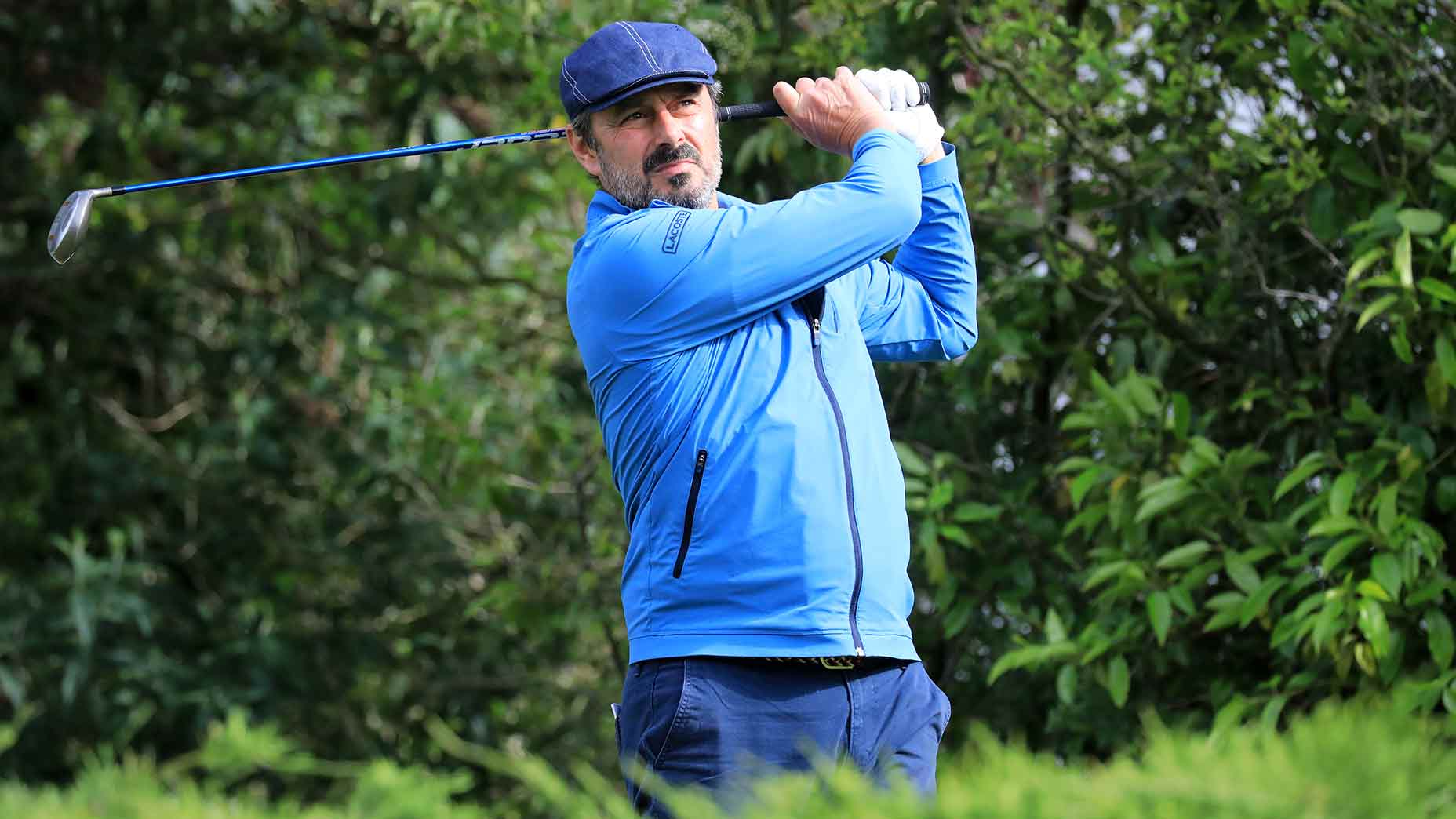 Jean van de Velde hits a shot during the Open Senior Hauts de France in 2019.