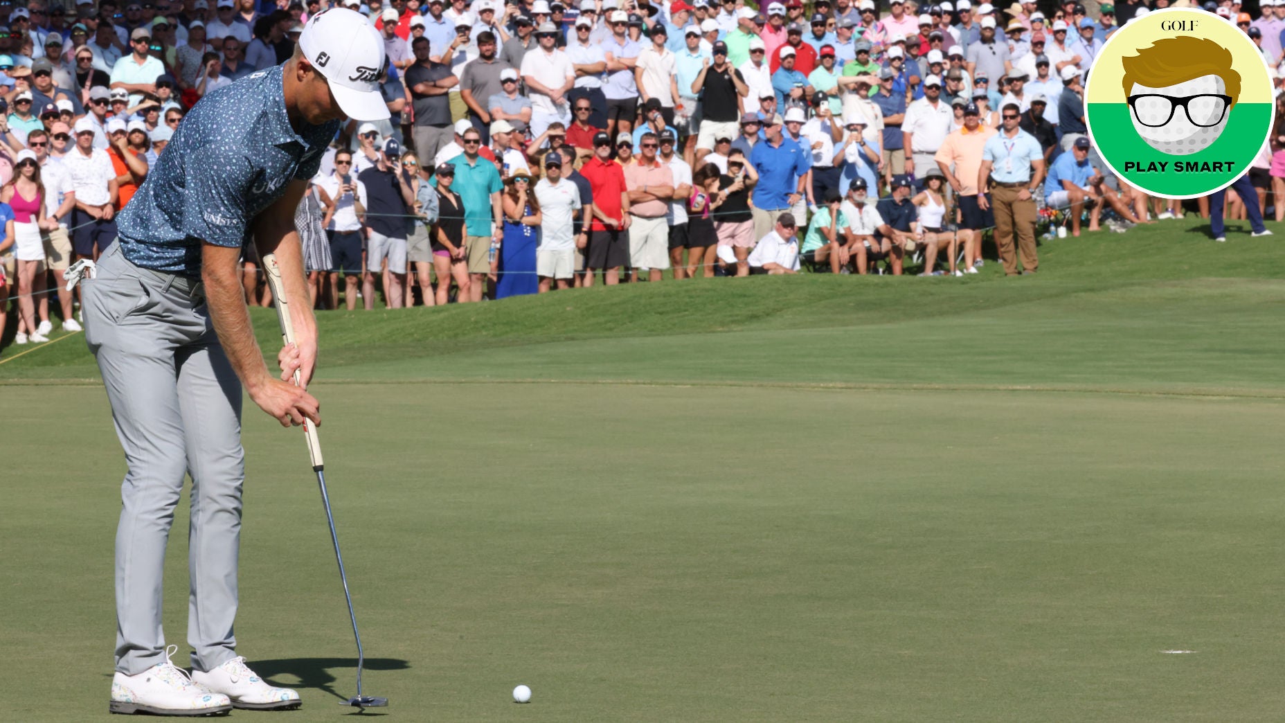 Will Zalatoris putts during 2022 FedEx St. Jude Championship