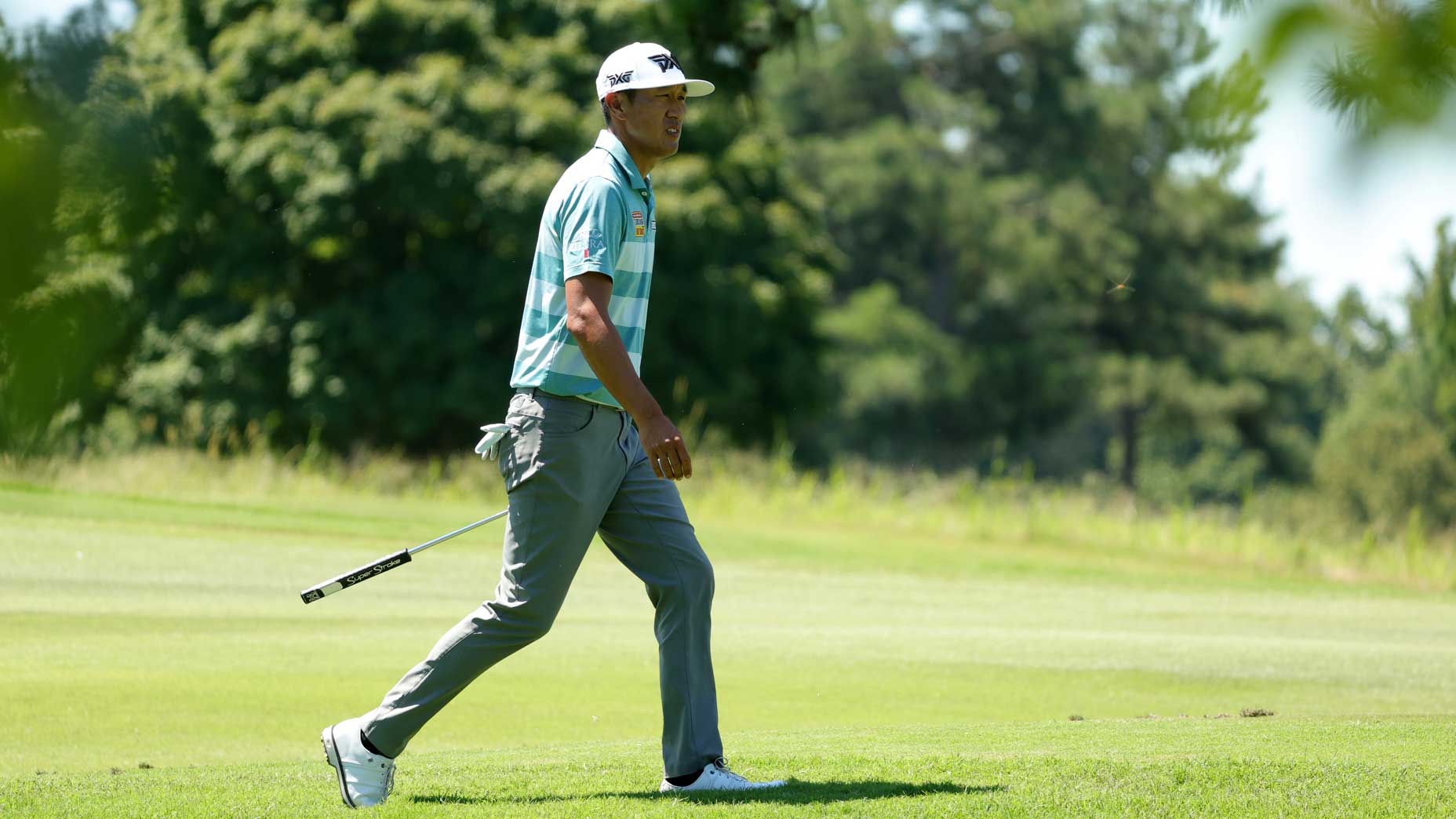James Hahn of the United States walks to the second hole during the third round of the FedEx St. Jude Championship at TPC Southwind on August 13, 2022 in Memphis, Tennessee.