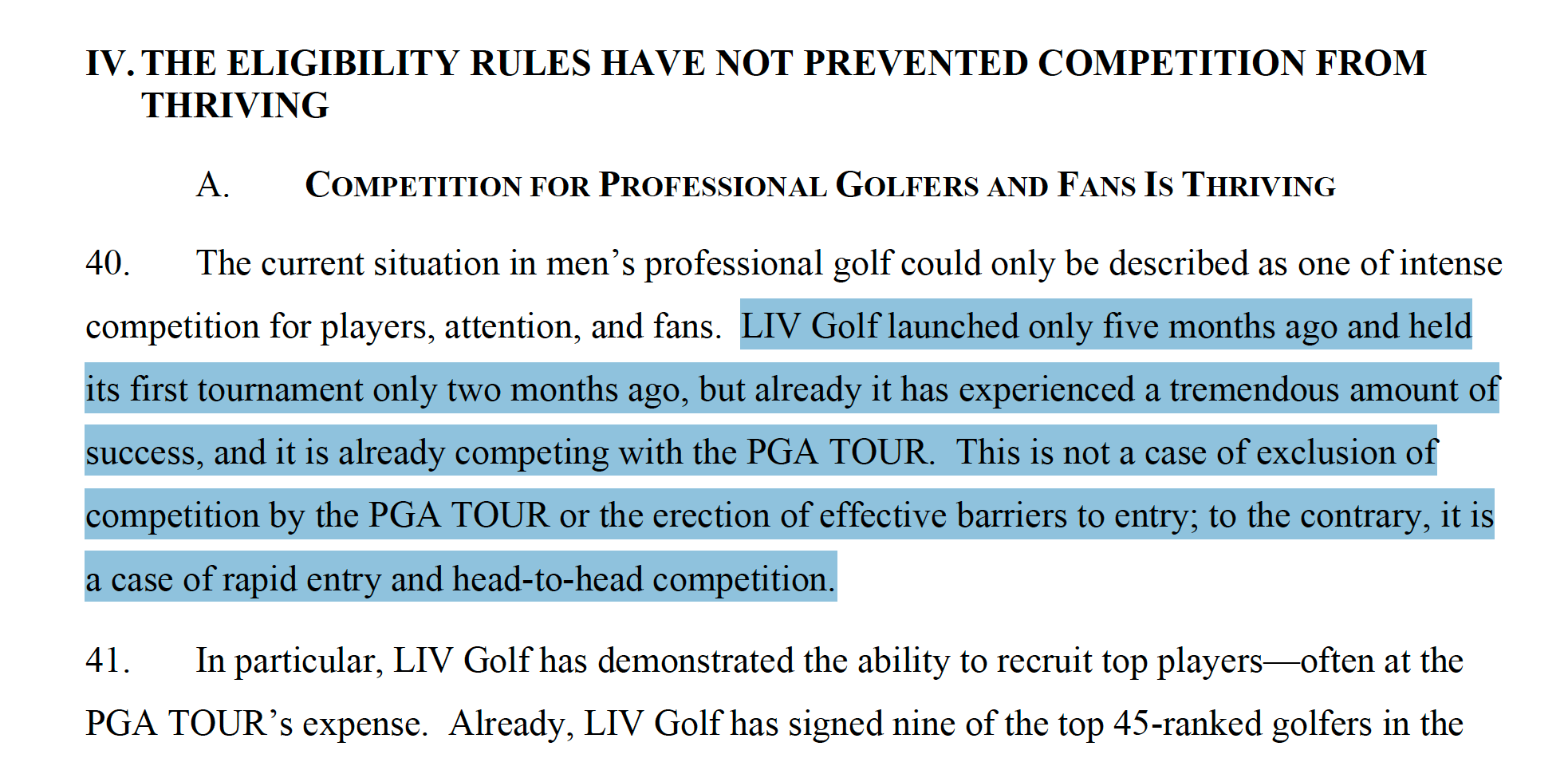 pga tour lawsuit