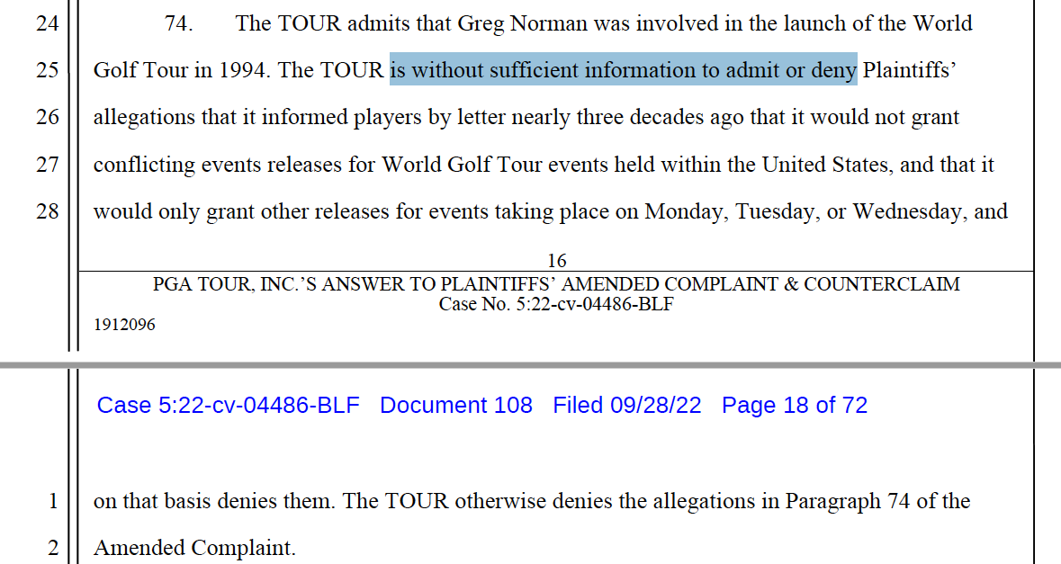 greg norman document
