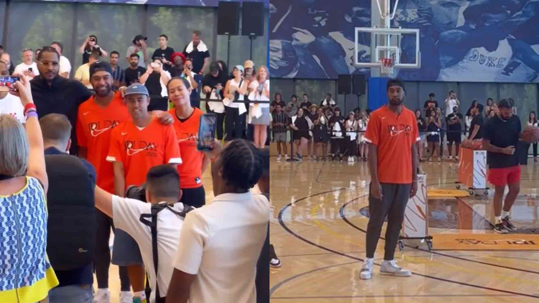 Tony Finau at Nike's HQ