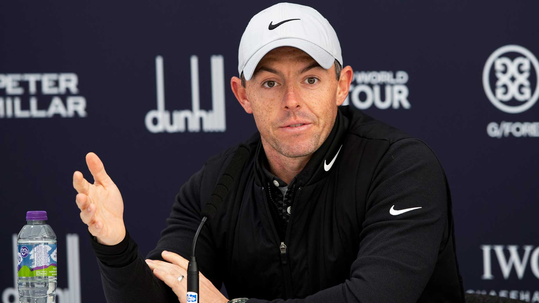 Rory McIlroy speaks in a press conference at 2022 Alfred Dunhill Links Championship