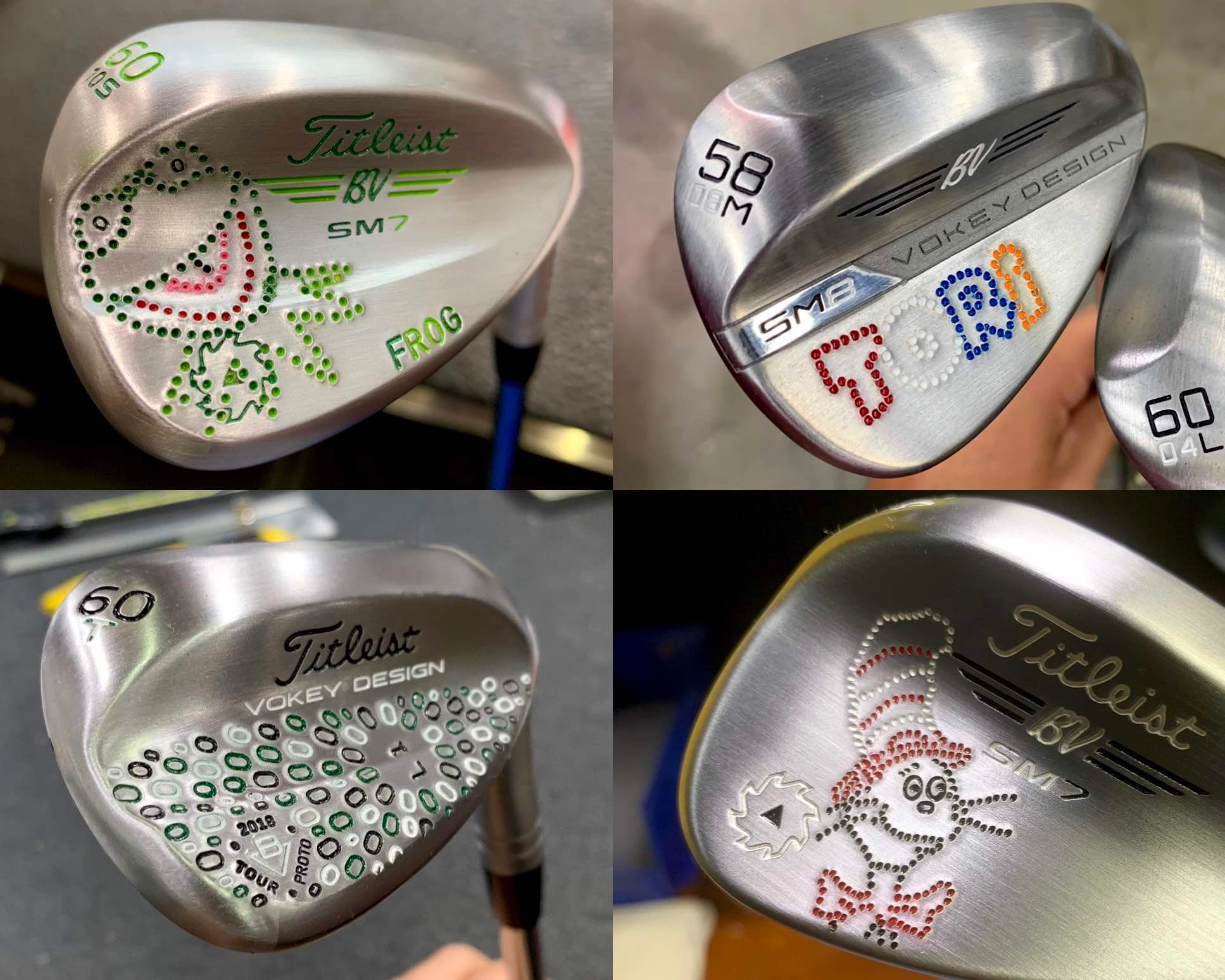 Aaron dill stamp collage vokey wedges
