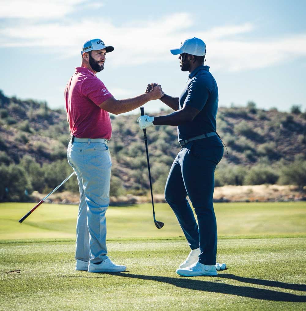 Roger Steele and Jon Rahm.