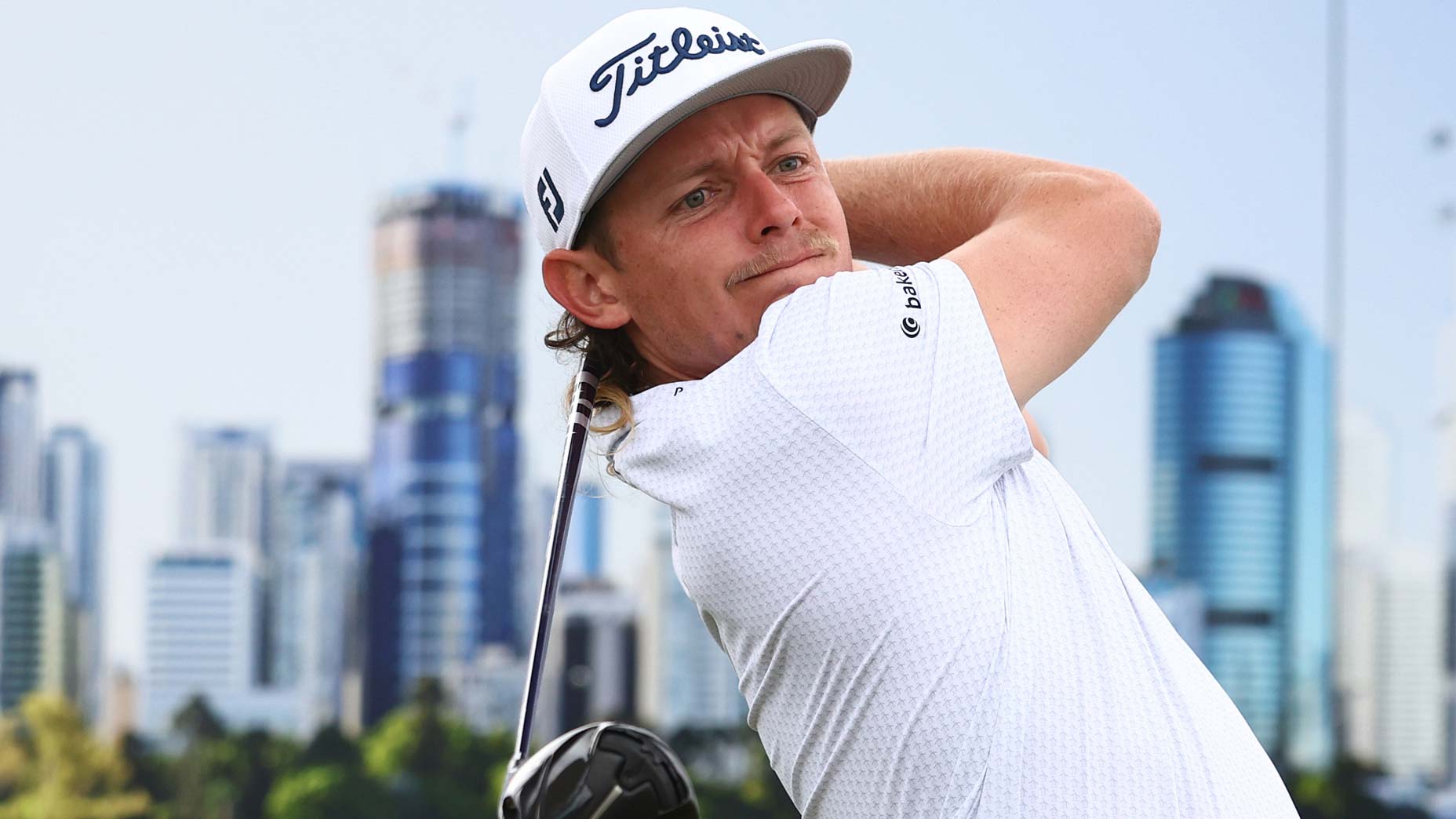 Cameron Smith tees off during the 2022 Australian PGA Championship Pro-Am at the Royal Queensland Golf Club on November 23, 2022 in Brisbane, Australia.