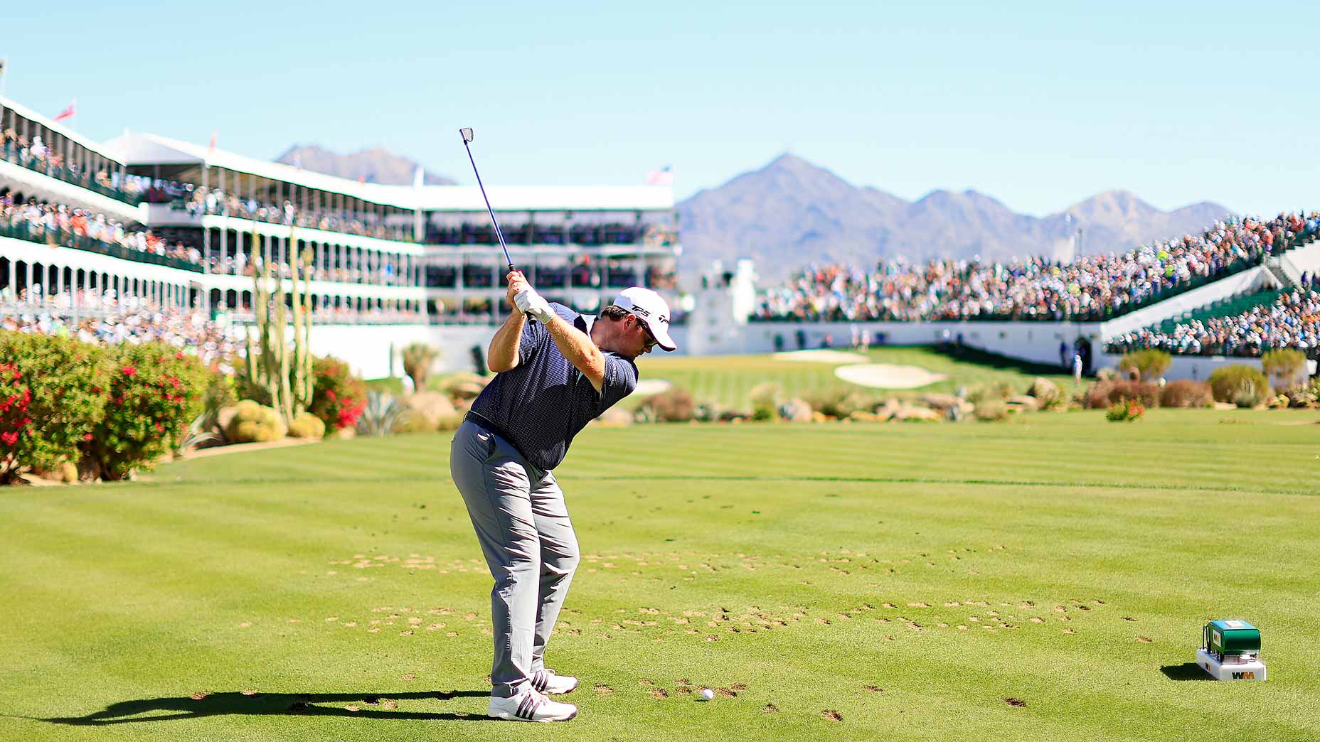 Harry Higgs of the United States looks on while waiting to putt on the 16th hole during the final round of the WM Phoenix Open at TPC Scottsdale on February 13, 2022 in Scottsdale, Arizona.