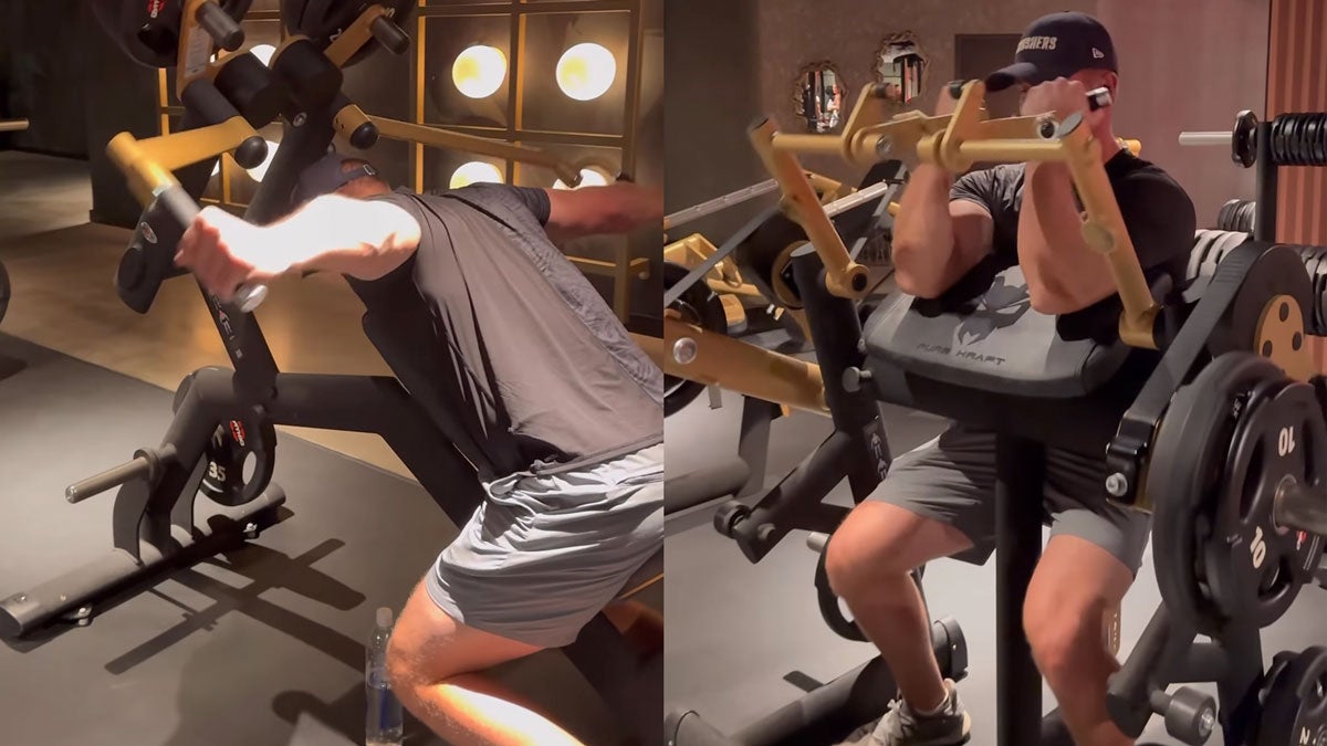 Bryson working out
