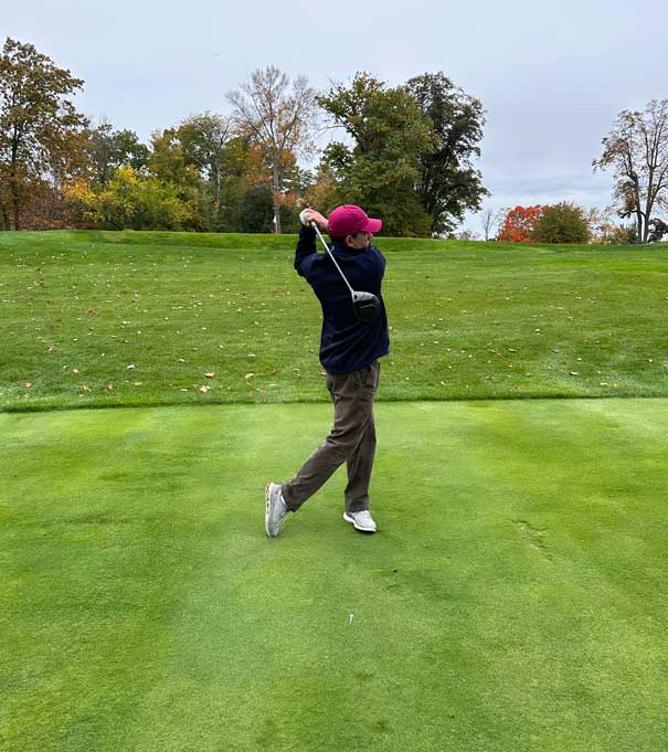 kevin sprecher demonstrates finish position