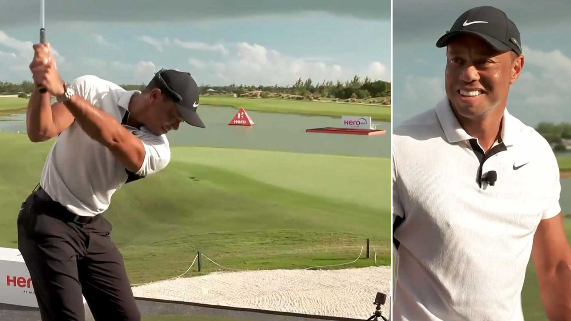 'Ever played golf before, Tiger?': Tiger Woods' 'return' goes hilariously wrong at Hero