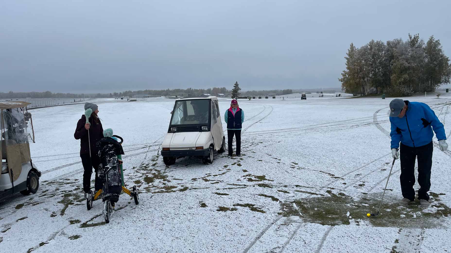 Alaskans like to push the boundaries of the golf season.