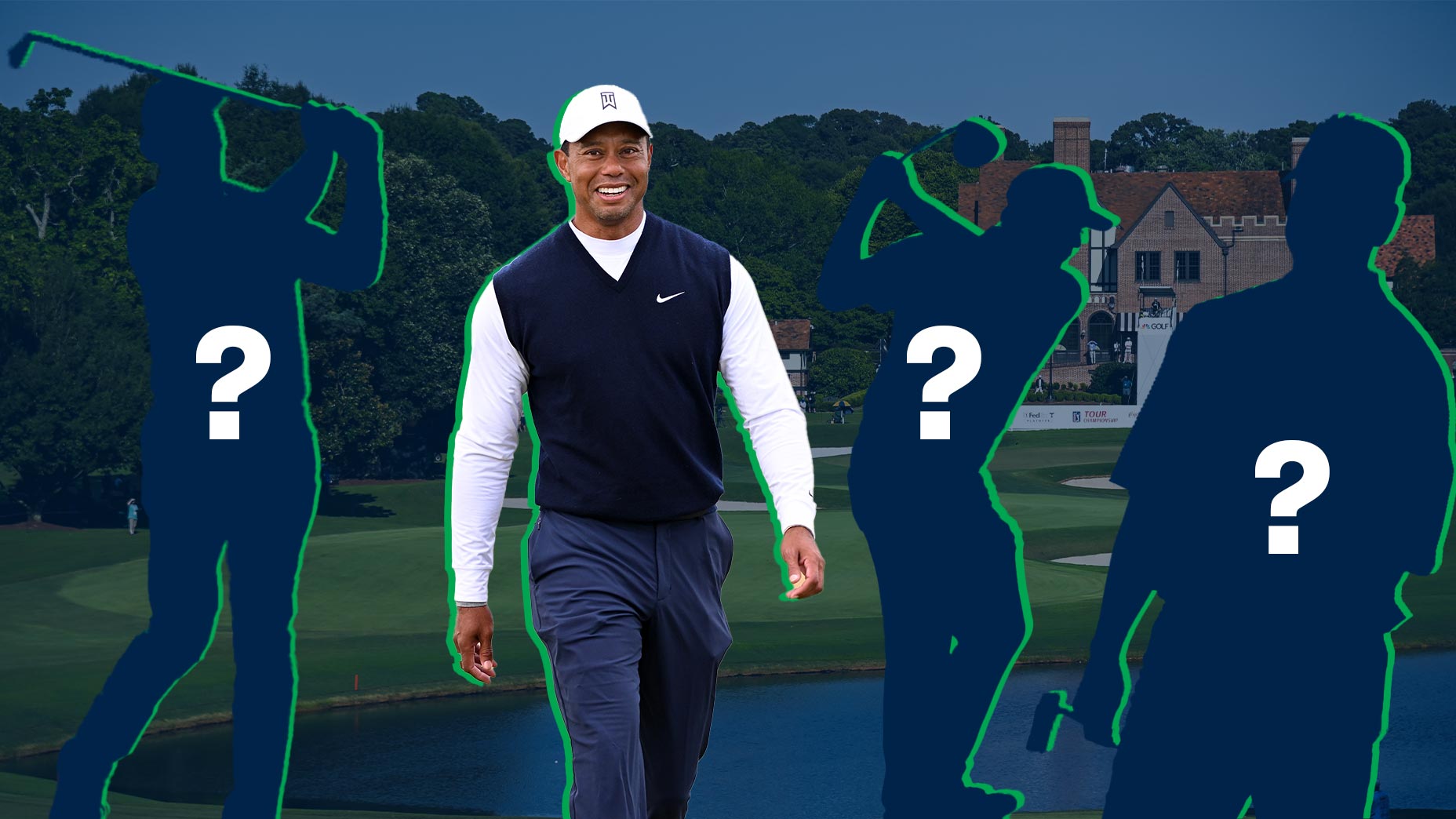 Tiger Woods said playing with the Atlanta Braves "Big Three" was his favorite celebrity foursome.