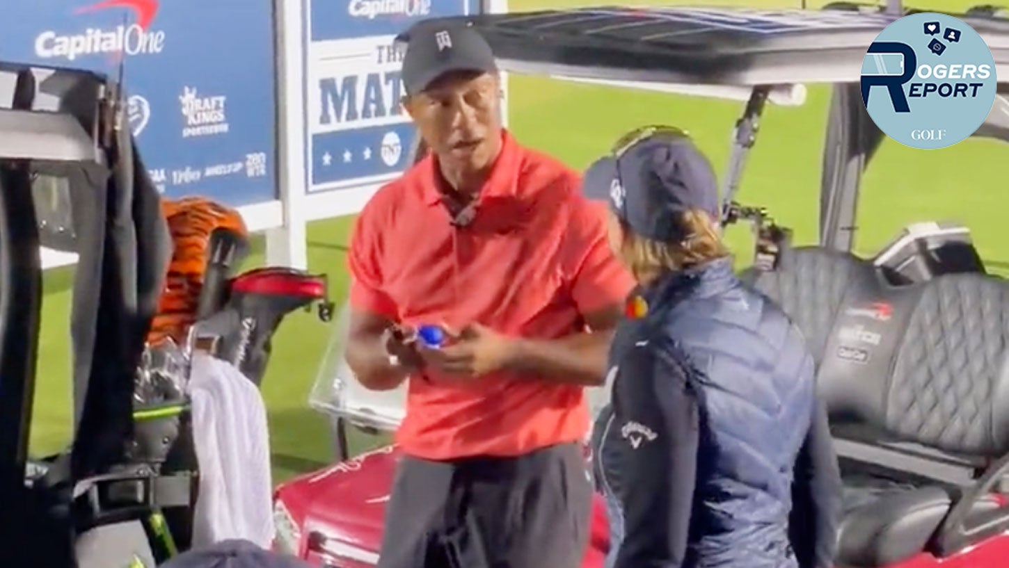 Tiger Woods at The Match