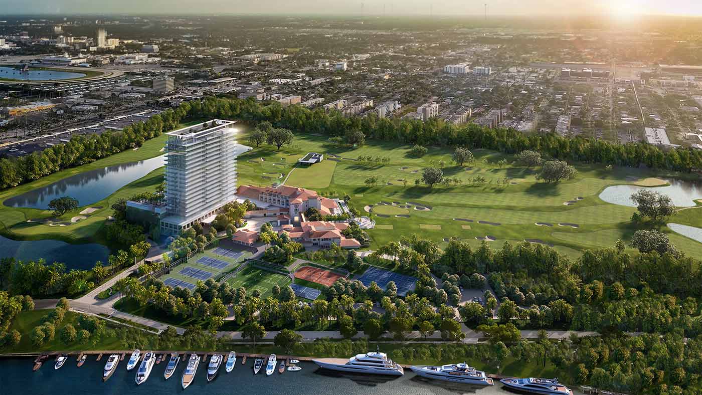 A view of the golf course at the Residences at Shell Bay