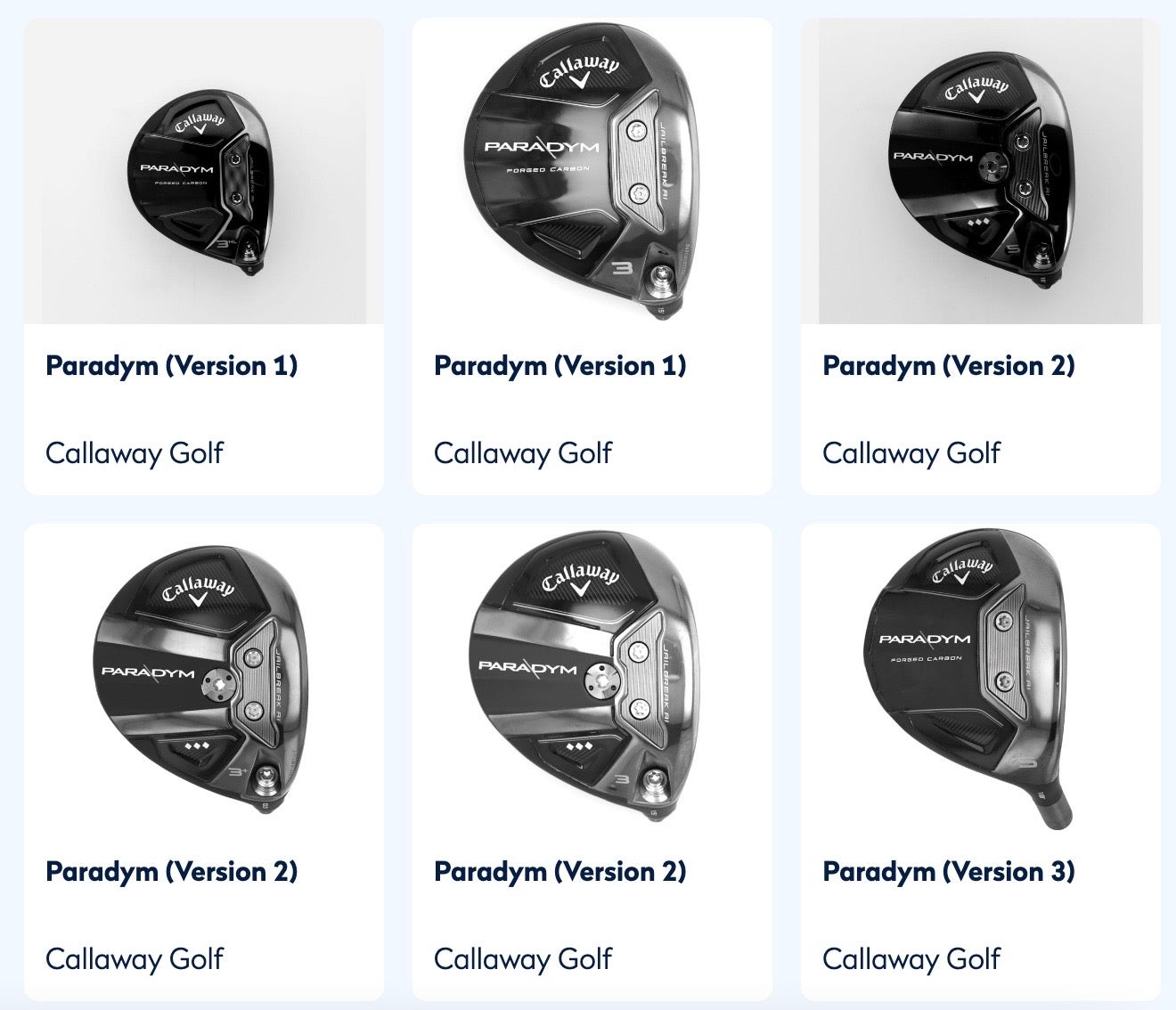 Callaway Paradym Fairways