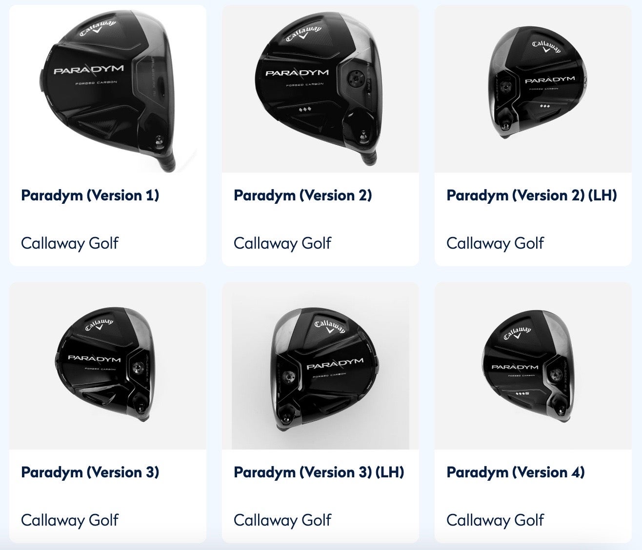Callaway Paradym drivers
