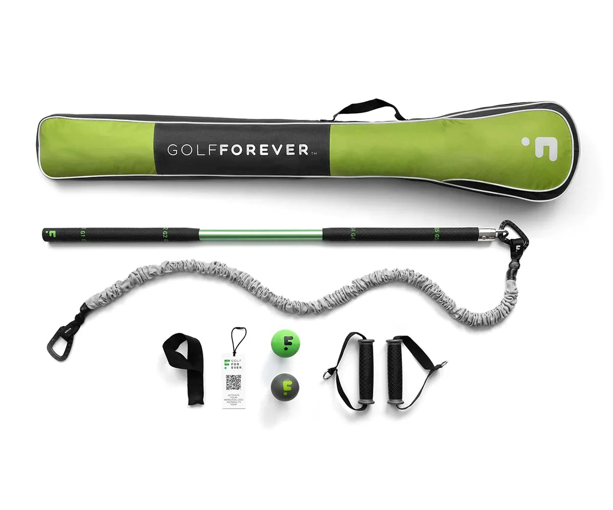 The first golf training tool to combine golf fitness, cutting-edge warmup techniques and guided video content to maximize your flexibility and rotational power — at home, in the gym, or at the course.
