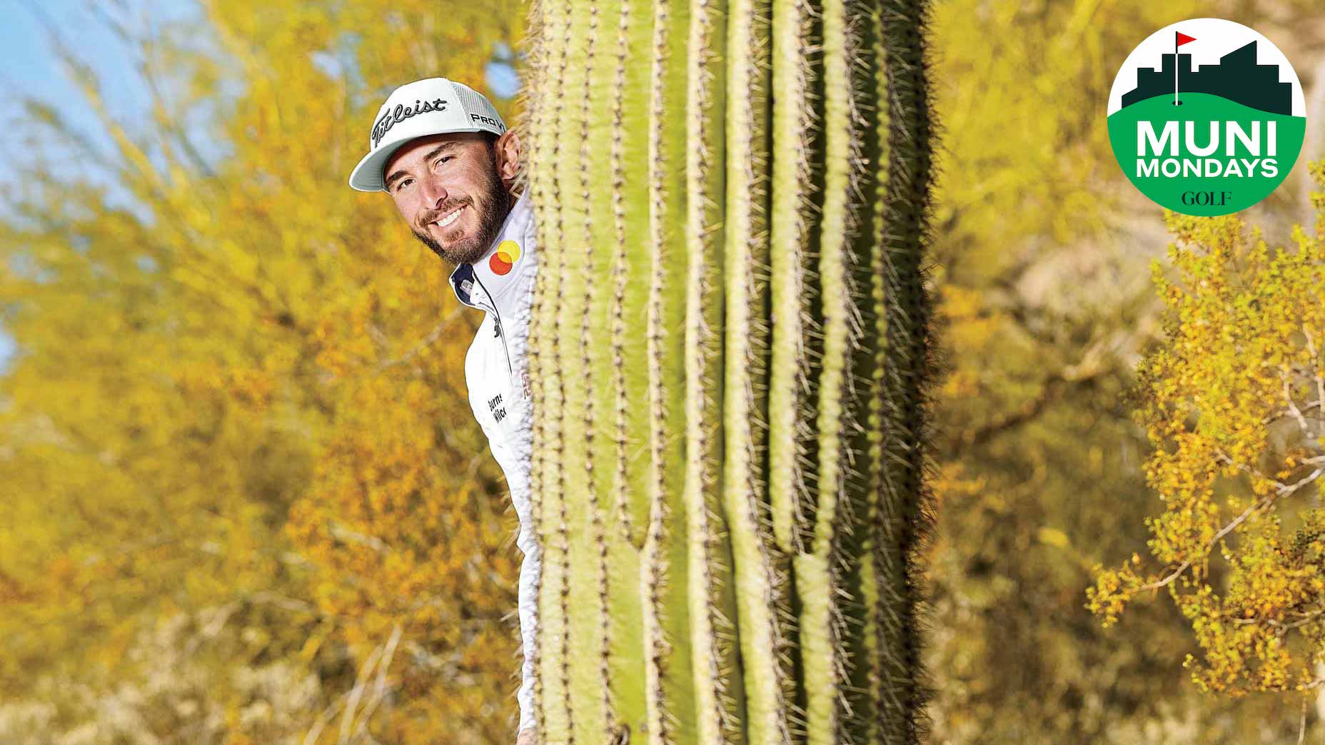A picture of Max Homa in Arizona, thought not technically at Monday's skins game.