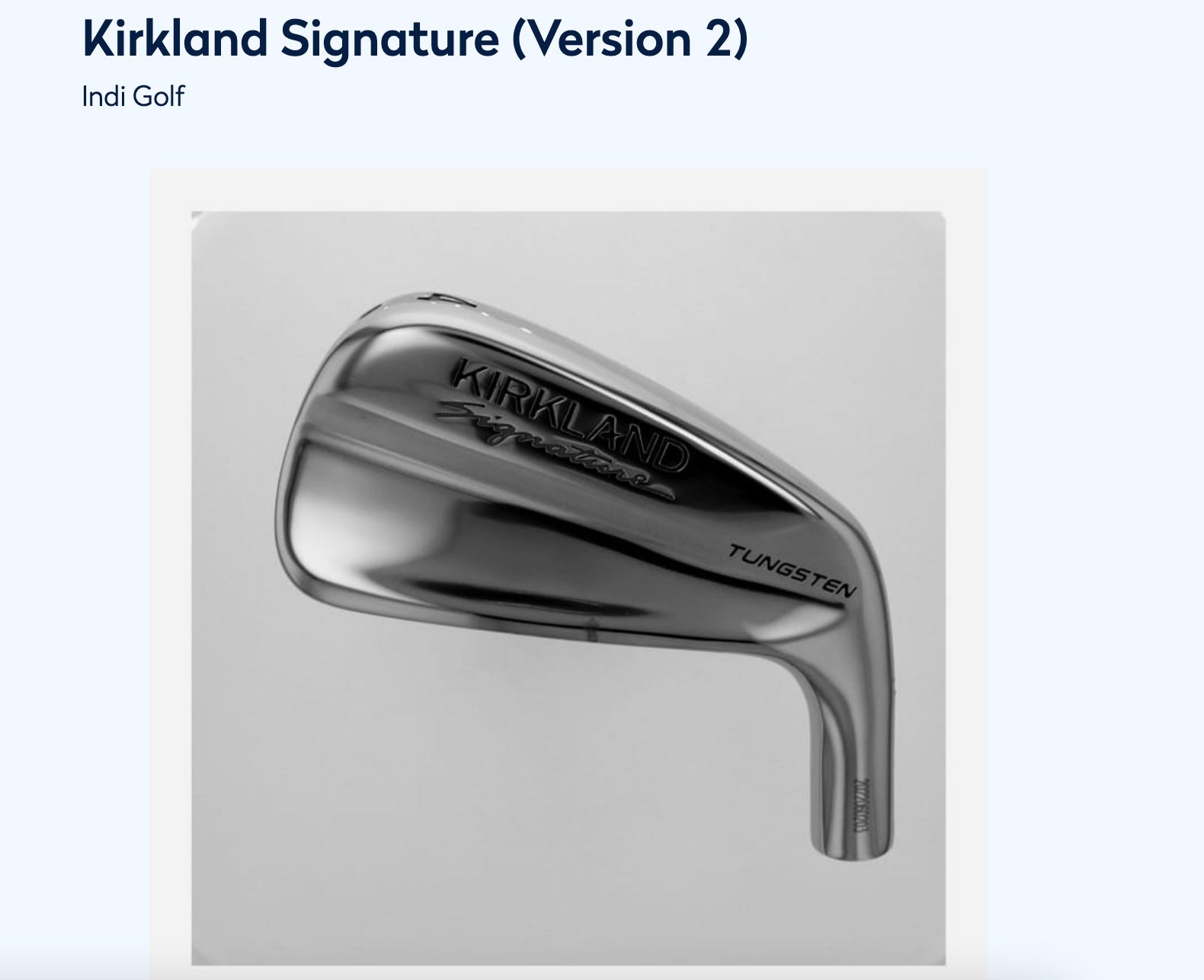 USGA list kirkland