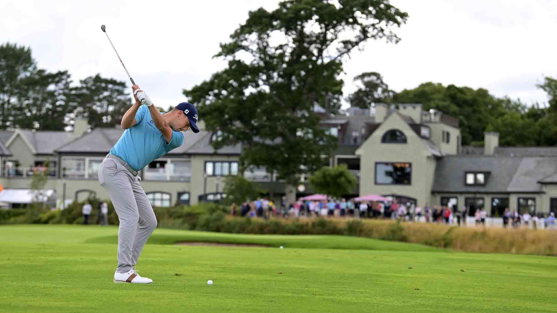 approach shot to green