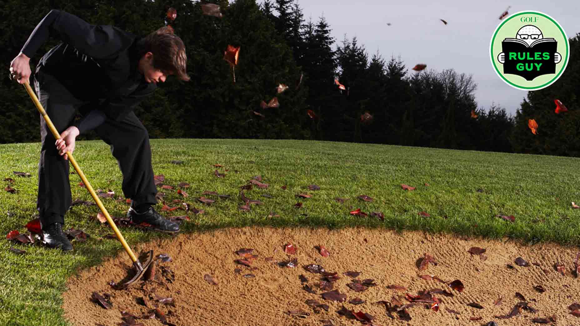 Rules Guy: If you get a bad lie in a bunker, can you take an unplayable and rake the area before dropping?