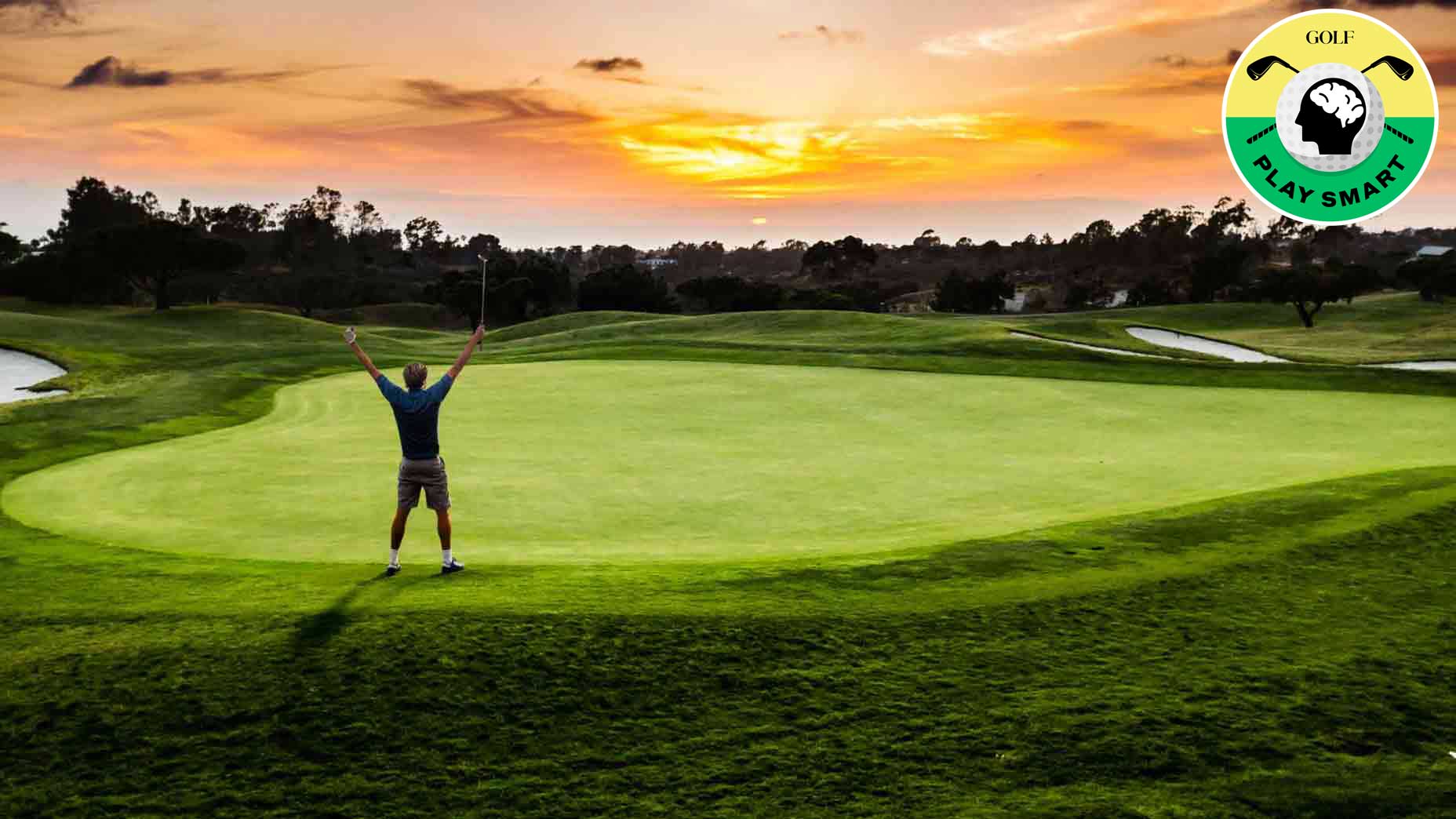 golfer celebrates