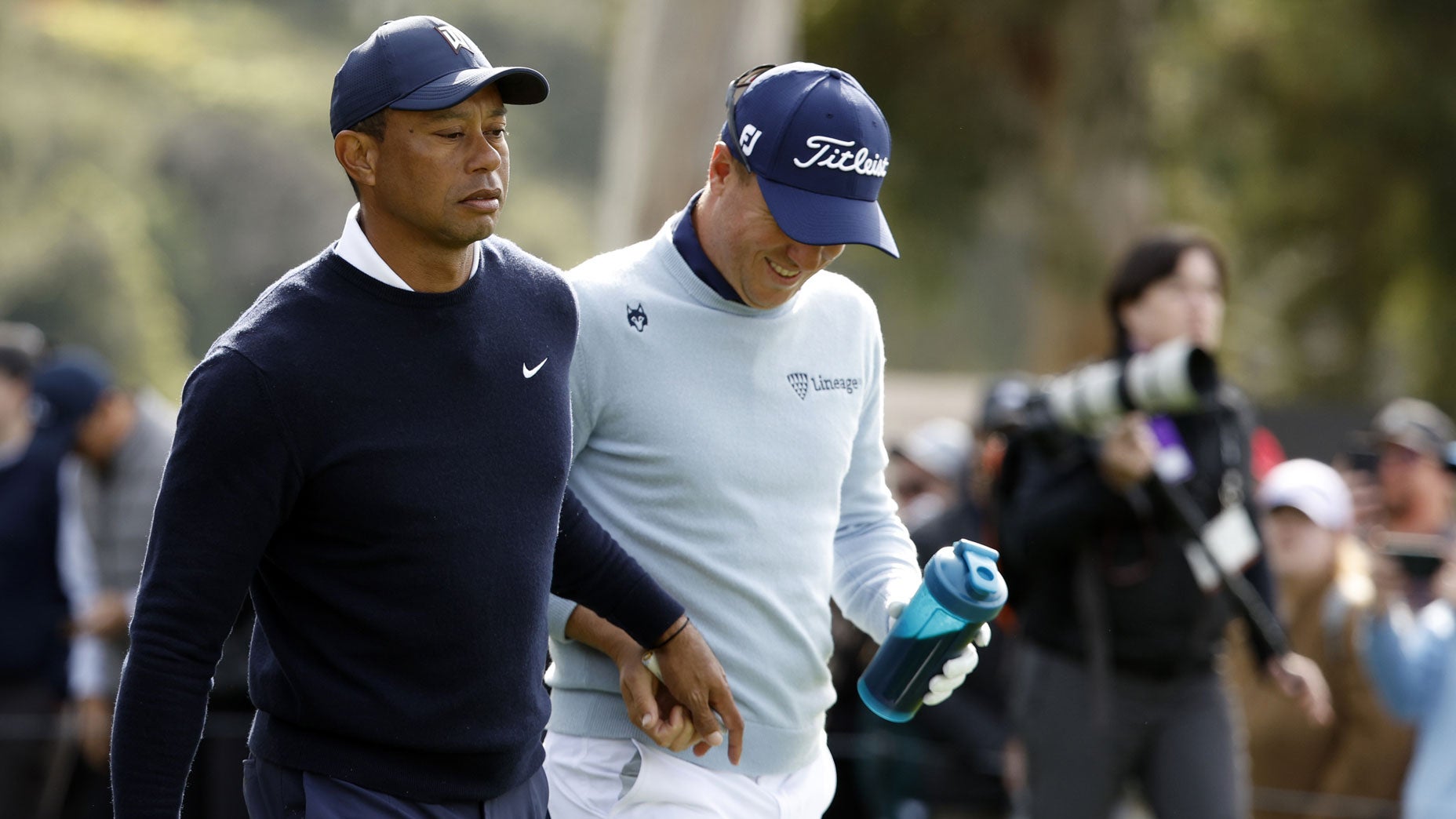 tiger woods justin thomas tampon