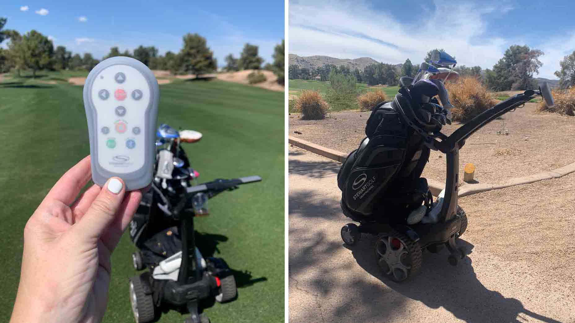 I Tried It: Stewart Golf's electric cart offers hands-free convenience — and a ton of fun