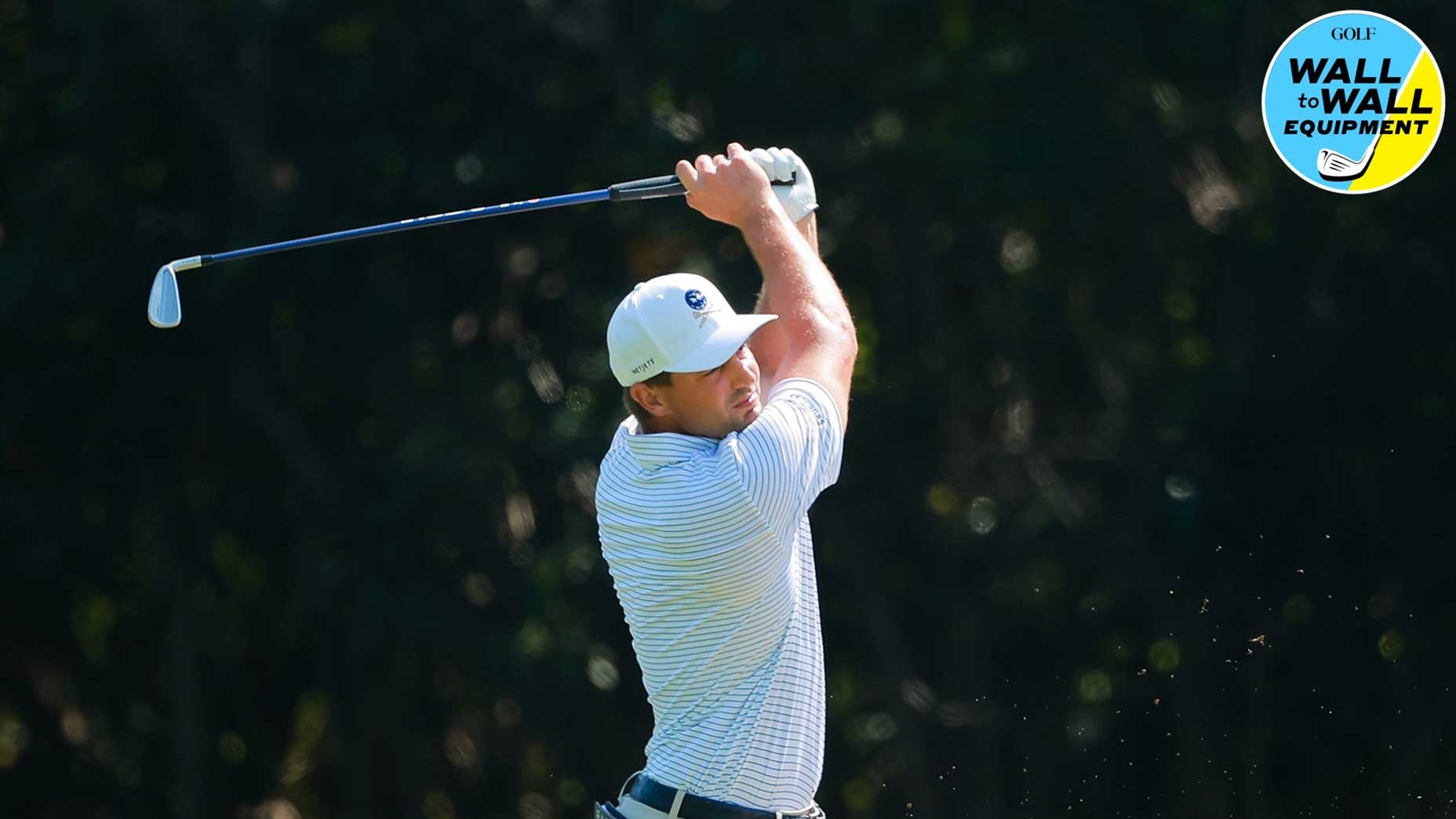 bryson dechambeau hits a shot